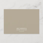 Elegant Goud Botanische QR-code Bruiloft De detail Informatiekaartje (Achterkant)