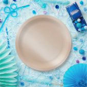 Elegant Goud Bruiloft Bloemen Papier Borden Papieren Bordje (Feest)