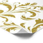 Elegant Goud Bruiloft Welkomstbord Poster (Hoek)