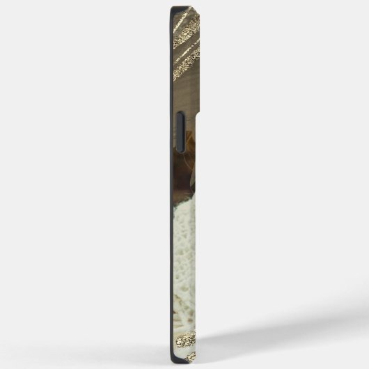 Elegant Goud Bruin Groen voor Afstuderen Foto Case-Mate iPhone Case (Achterkant / Rechts)