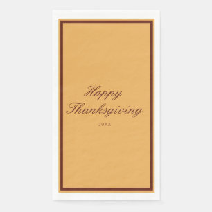 Elegant Goud Bruin Prettig Thanksgiving Servet