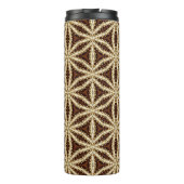 Elegant Goud & Bruin Steranijs Thermosbeker (Achterkant)