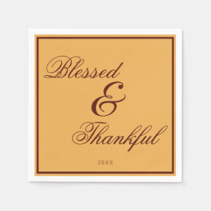 Elegant Goud Bruin Thanksgiving Servet
