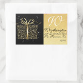 Elegant Goud Cadeauadres Label Sticker - SRF (Tas)