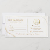 Elegant goud cadeaubon | Luxe (Achterkant)