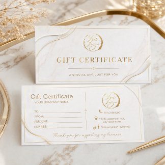 Elegant goud cadeaubon | Luxe
