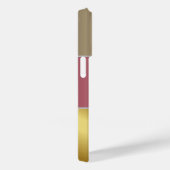 Elegant Goud Chopper Roze Metallic monogram Naam Case-Mate iPhone Case (Achterkant / Rechts)