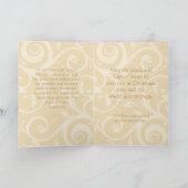 Elegant Goud Christelijk Foto Kerst Kaart, Verse Feestdagen Kaart (Binnen)