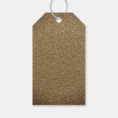 Elegant Goud Confetti Bloemen Vrijgezellenfeest La Cadeaulabel (Achterkant)