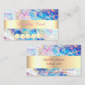 Elegant, goud, Confetti, optische holografisch Klantenkaartje (Voorkant / Achterkant)