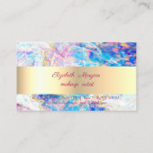 Elegant, goud, Confetti, optische holografisch Klantenkaartje (Achterkant)