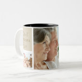 Elegant goud coolste grootouders ooit foto tweekleurige koffiemok (Voorkant links)