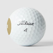 Elegant goud custom monogram initialen Titleist Golfballen (Logo)