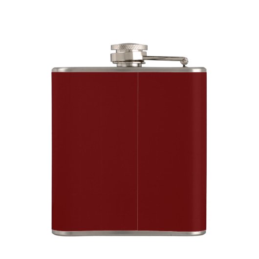Elegant Goud Custom Monogram M Naam Flask Heupfles (Achterkant)