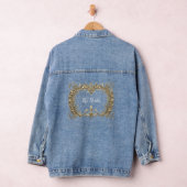 Elegant goud decoratief de bruid denim jas denim jacket (Hangar)