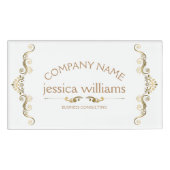 Elegant goud decoratief Lijst Naambadge (Voorkant)