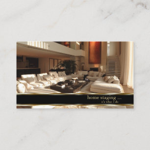 Elegant Goud Decorator Huis Staging Visitekaartje