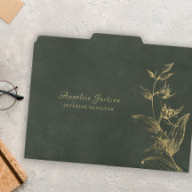 Elegant goud donkergroen kantoor professioneel