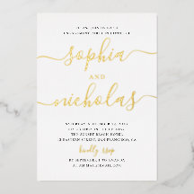 Elegant goud eenvoudige moderne scriptservice