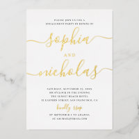 Elegant goud eenvoudige moderne scriptservice