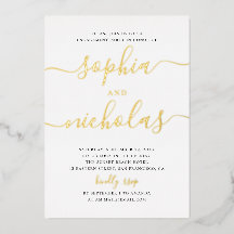 Elegant goud eenvoudige moderne scriptservice
