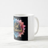 Elegant goud Eid Mubarak kalligrafie Koffiemok (Voorkant rechts)