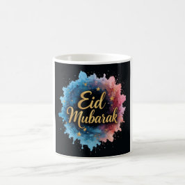 Elegant goud Eid Mubarak kalligrafie Koffiemok