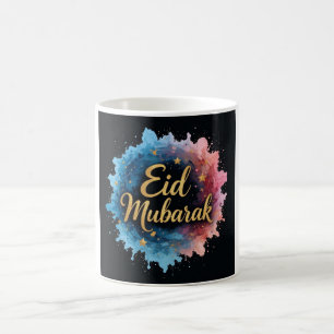 Elegant goud Eid Mubarak kalligrafie Koffiemok