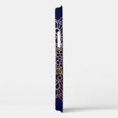 Elegant goud en blauwe mandala patroon Case-Mate iPhone case (Achterkant / Rechts)