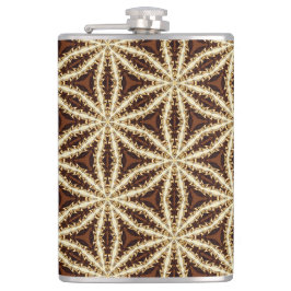 Elegant Goud en Bruin Steranijs Heupfles