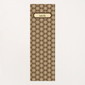 Elegant Goud en Bruin Steranijs Yogamat (Voorkant)