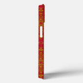 Elegant goud en diep roze bloemendamaskpatroon Case-Mate iPhone case (Achterkant / Rechts)