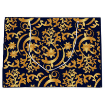 Elegant goud en donker marineblauw