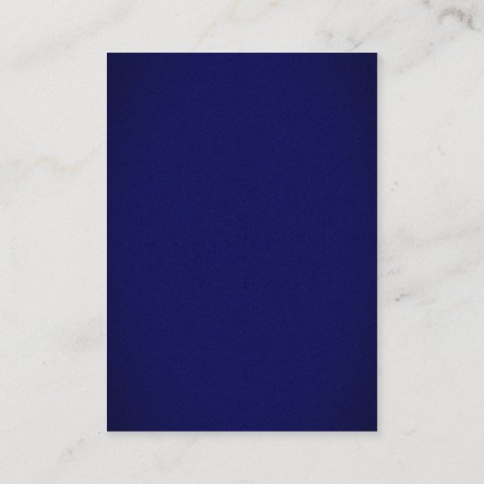 Elegant Goud en Donkerblauw Bruiloft Gebed Kaart Plaatskaartje (Achterkant)
