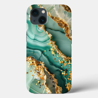 Elegant Goud En Groen Marmer Case-Mate iPhone Case
