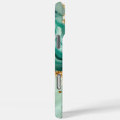 Elegant goud en groen marmer Case-Mate iPhone case (Achterkant / Rechts)