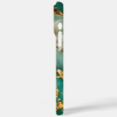 Elegant goud en groen marmer Case-Mate iPhone case (Achterkant / Links)