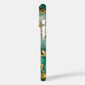 Elegant Goud En Groen Marmer Case-Mate iPhone Case (Achterkant / Links)