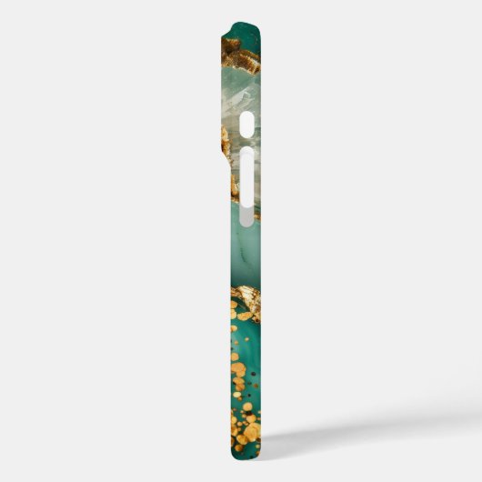 Elegant Goud En Groen Marmer Case-Mate iPhone Case (Achterkant / Links)