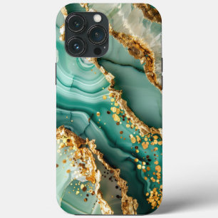 Elegant Goud En Groen Marmer Case-Mate iPhone Case