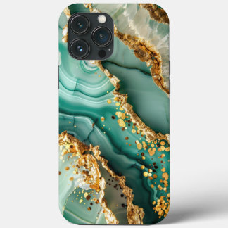 Elegant Goud En Groen Marmer Case-Mate iPhone Case