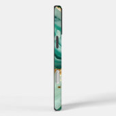 Elegant Goud En Groen Marmer Case-Mate iPhone Case (Achterkant / Rechts)