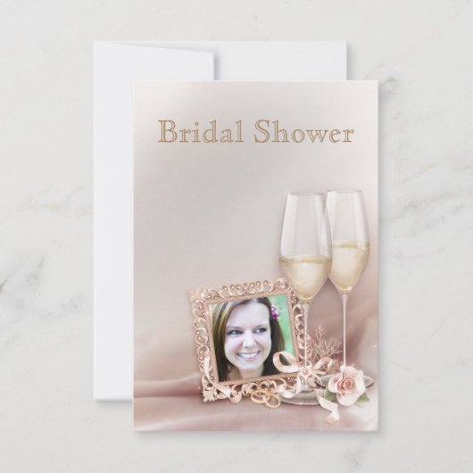 Elegant Goud en Ivoor Bruiloft Vrijgezellenfeest I Kaart (Voorkant)