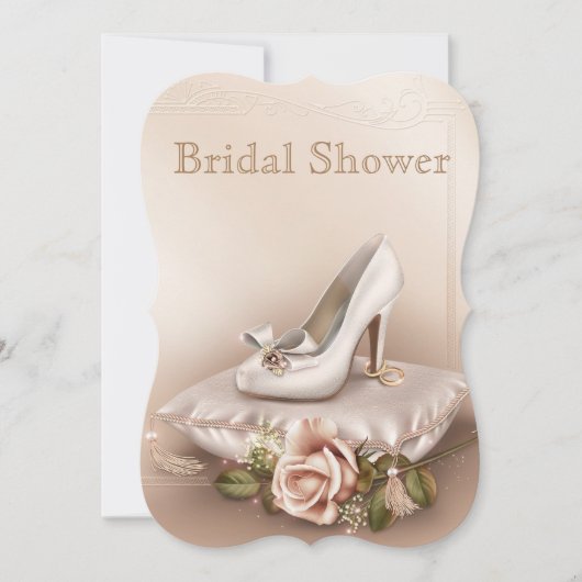 Elegant Goud en Ivoor Bruiloft Vrijgezellenfeest I Kaart (Voorkant)