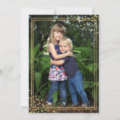 Elegant Goud en Navy Baptism Dank u Kaarten (Achterkant)