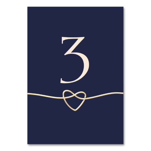 Elegant Goud en Navy Blue Bruiloft Kaart (Achterkant)