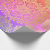 Elegant goud en regenboog mandala patroon cadeaupapier (Hoek)
