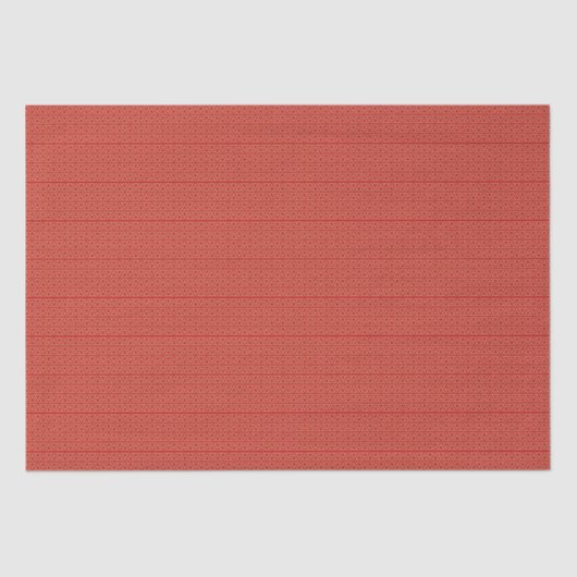 Elegant goud en rood driehoekig geometrisch patroo tissuepapier (Voorkant)