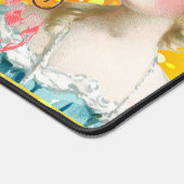 Elegant  Goud en Roze Motief Bureaumat (Hoek)