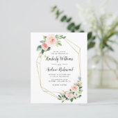 elegant goud en wazige florale geometrie (Staand voorkant)